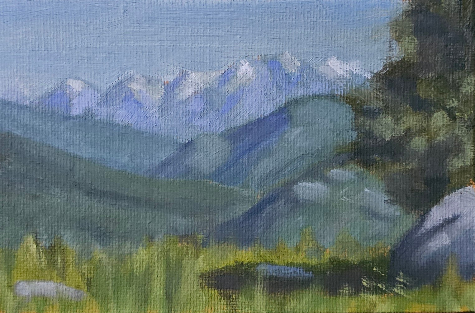Snowy Mountains - original